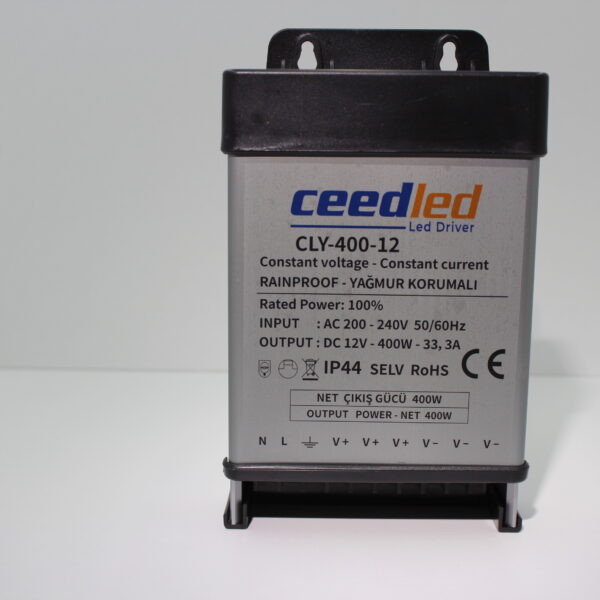 İç ve Dış Mekan (YAĞMUR KORUMALI) LED Güç Kaynağı (IP44) - 400W – 33,3A